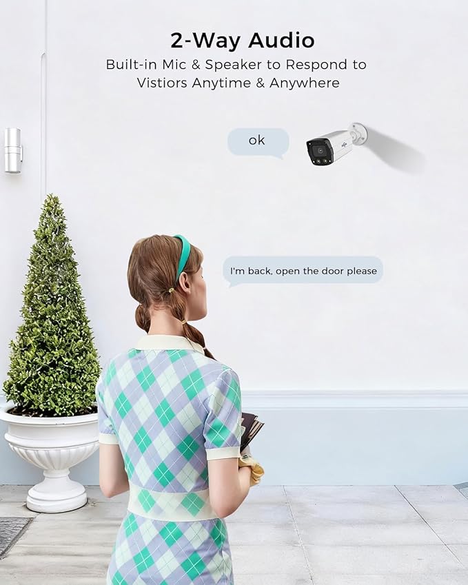 Hiseeu 12MP PoE Security Camera System, 121° Wide View, Person Vehicle Detect - Image 7