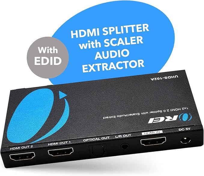 OREI 1x2 2.0 HDMI Splitter - Image 2
