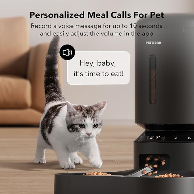 PETLIBRO Automatic Cat Feeder for 2 Cats, 5G&2.4G WiFi Pet Feeders, 5L - Image 6