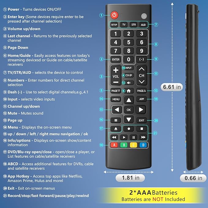 Universal-TV-Remote-Control for Samsung, Philips and More DVD, Blu ray Player - Image 7