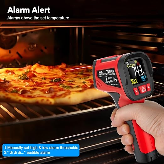 Infrared Thermometer Temperature Gun, TEMIRUP Digital IR Laser Thermometer - Image 6