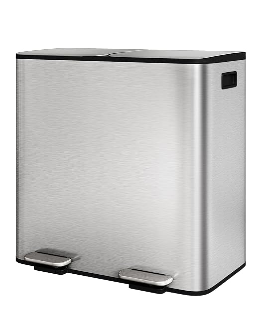 Garvee Trash Can, 2 x 10.6 gal Garbage Can by Garvee