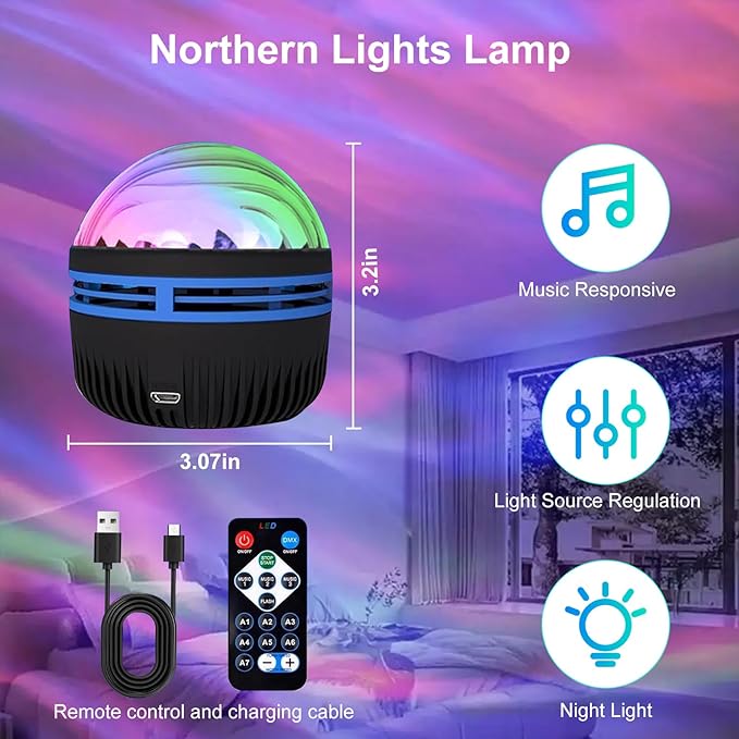 MAXROCK Galaxy Projector, Nebula Lamp Night Light - Image 5