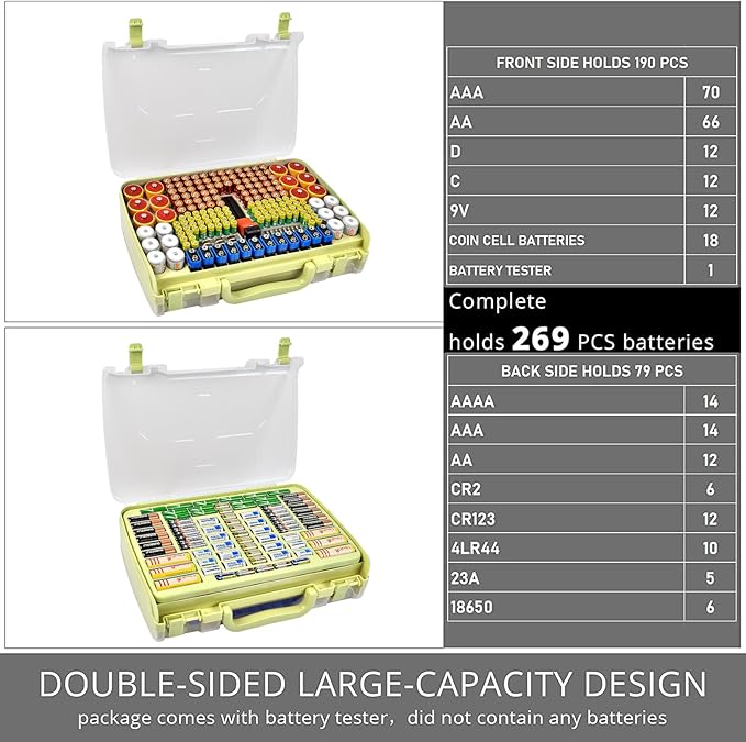 Aptbyte Battery Organizer Storage Holder Box Case - Image 3