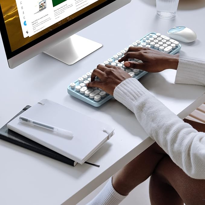 MOFII Wireless Keyboard and Mouse Combo, Computer Full Size 2.4G Plug and Play - Image 6