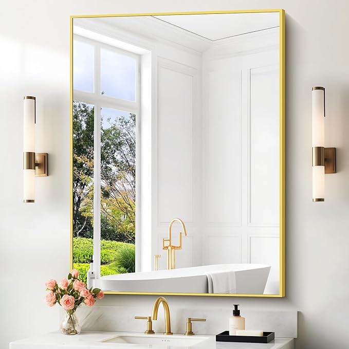 36x55inch Bathroom Mirror, Large Rectangular Wall Mirror - Image 7