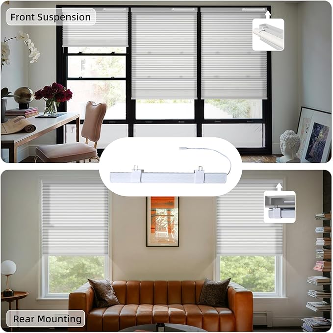 SmartWings Motorized Cellular Shades, Honeycomb Blinds Compatible - Image 8