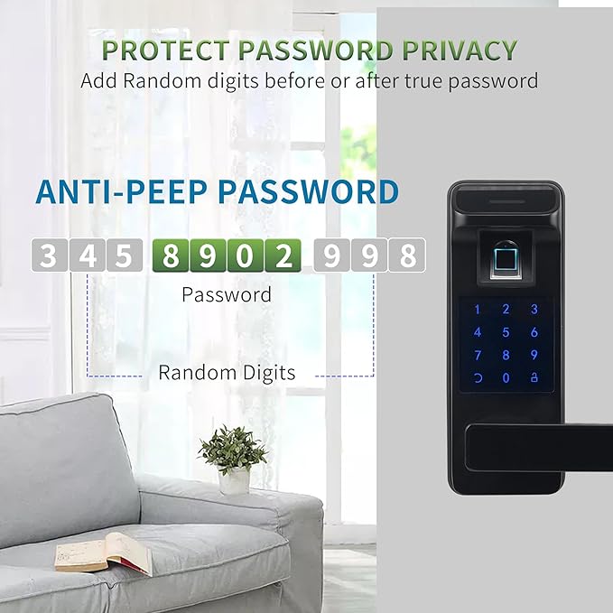 Harfo Smart Door Lock, Heavy Duty 5 in 1 Keyless Entry Door Lock, Full App - Image 4