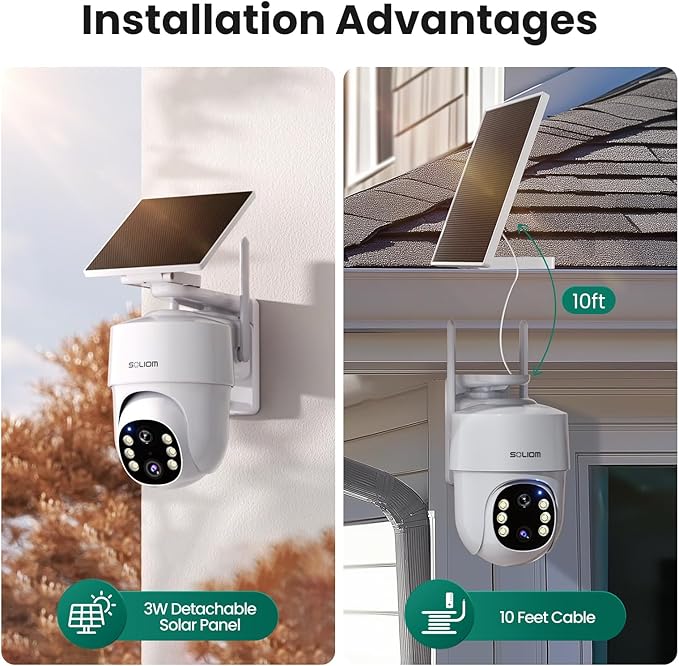 SOLIOM- 5MP Security Cameras Wireless Outdoor, No Subscription, 4-Cam Pack - Image 5