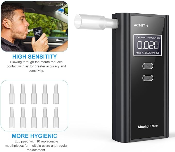 Homealexa Portable Breath Alcohol Monitor – Personal-Use LCD Breath Checker - Image 3
