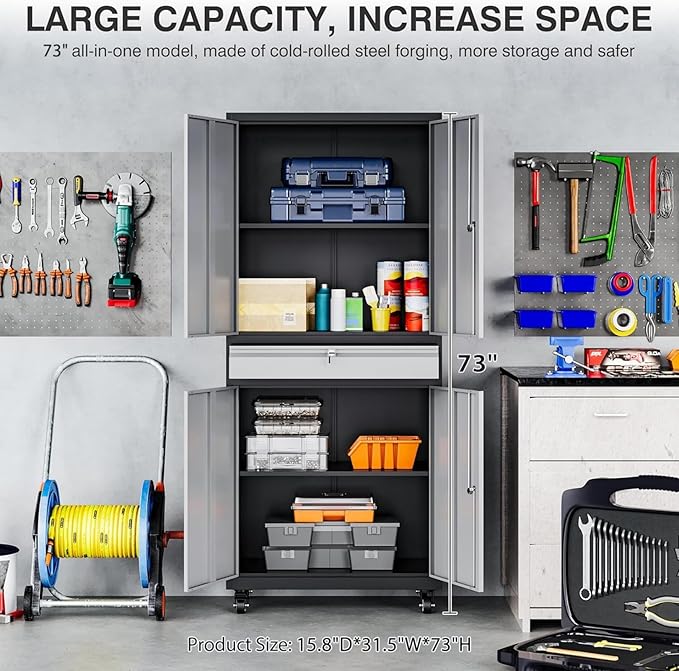 Metal Garage Storage Cabinet - Image 5