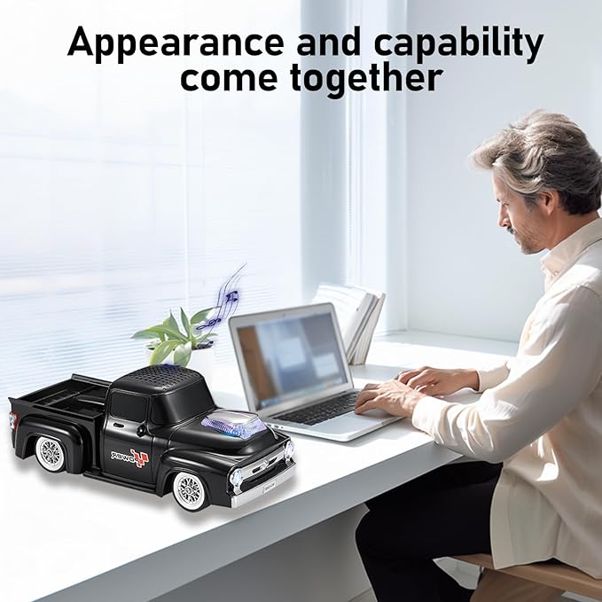 WSTER WS-538 Retro Pickup Truck Bluetooth Replica Speaker – Portable Wireless - Image 5