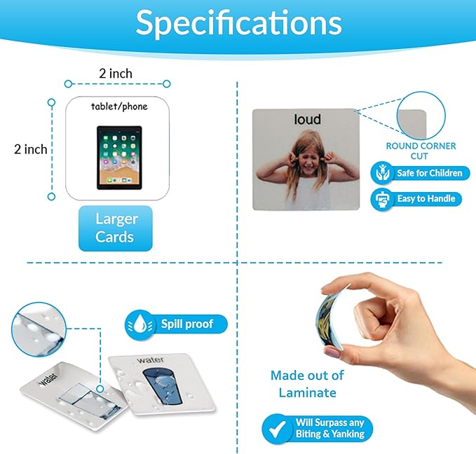 Visual Communication Book, 162 ASD Photo Picture Cards: Autism Language - Image 6