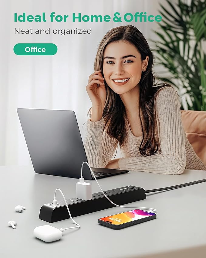 2 Pack Surge Protector Power Strip - Image 7