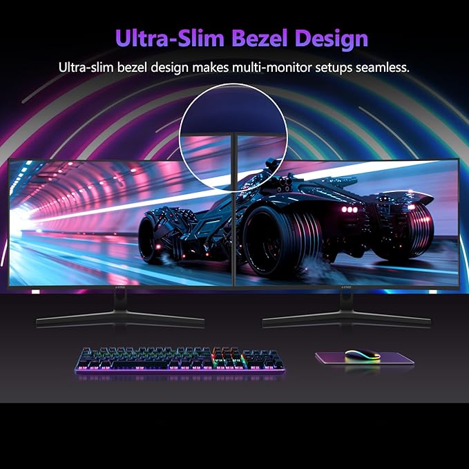 Z-Edge 27 inch Curved Gaming Monitor, FHD 1080P 300Hz 240Hz PC Monitor - Image 8