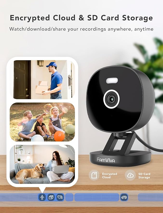 FAMVIVA 2K Security Camera, Outdoor/Indoor - Image 4