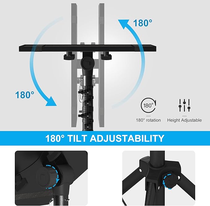 Projector Stand Tripod Adjustable, Laptop Height from 23.5 to 46.5 inches - Image 8