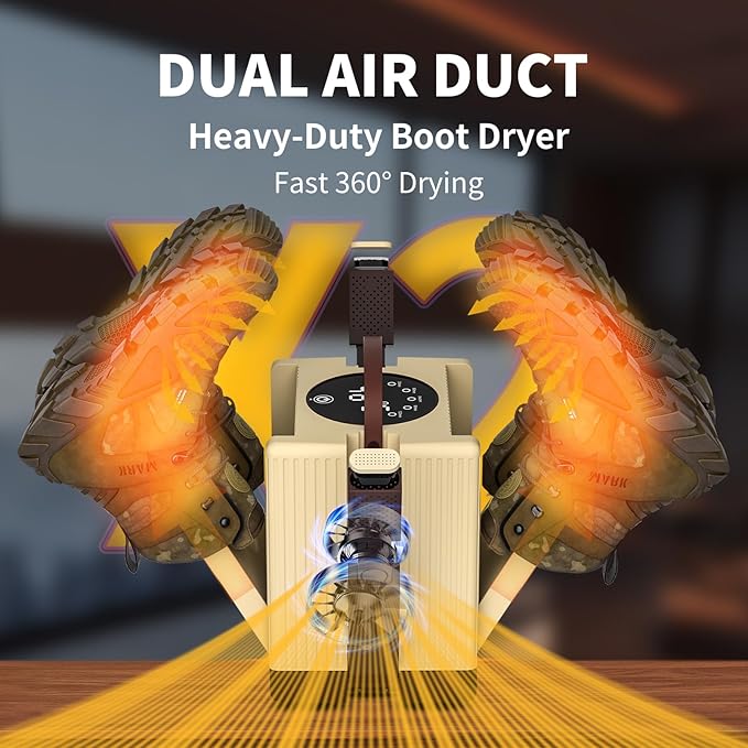 Heapsion 6-Arm Shoe Dryer and Deodorizer, Fast 360° Drying in 15s - Image 2