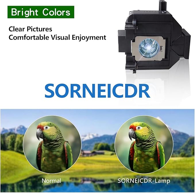 SORNEICDR ELP LP69 Replacement Projector Lamp Bulb Compatible - Image 3