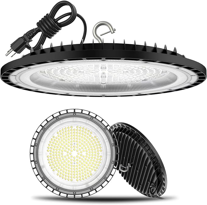 2Pack UFO LED High Bay Light 250w, 5 ft cable by SOUTHLEVY