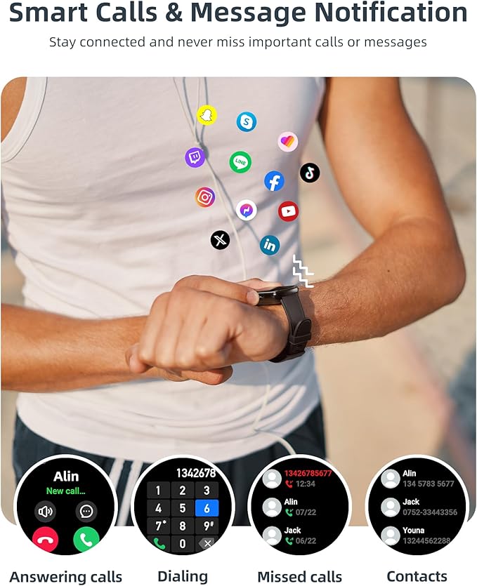 Parsonver Fitness Tracker with Step Counter/Calories/Stopwatch, Health Activity - Image 6