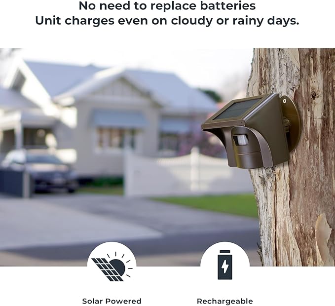 eMACROS Solar Wireless Driveway Alarm — 1/2 Mile Long Range Motion Sensor - Image 3