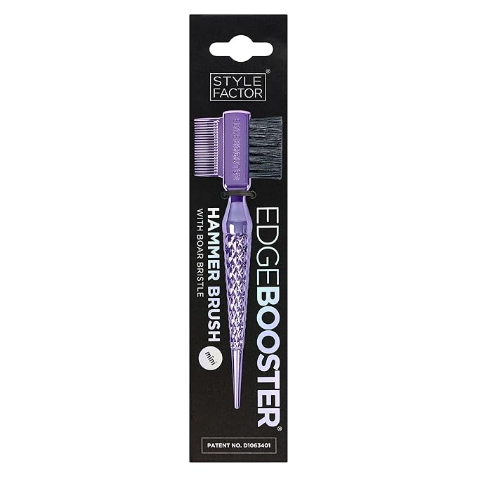 Style Factor EDGE BOOSTER® Hammer Brush Rat Tail– Double-Sided Edge Control - Image 2