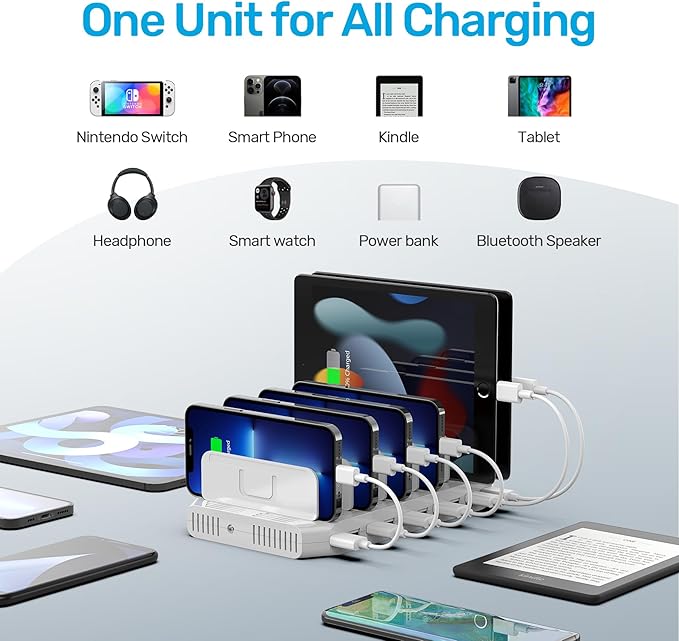 【10PCS】 Unitek Multi Charging Station, 10-Port USB Charger - Image 5