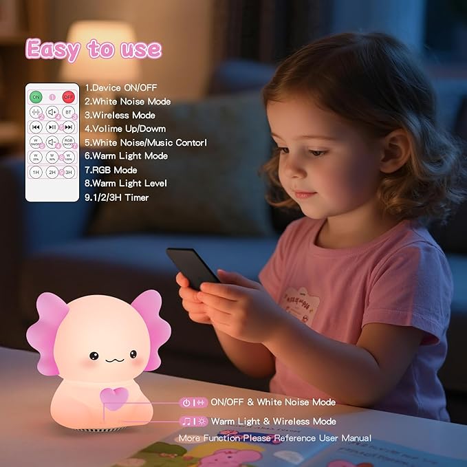 ICARER FAMILY Axolotl Night Light - Image 5