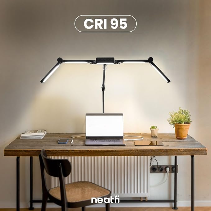 Neatfi 3, 000 Lumens LED Desk Lamp, 360 SMD LEDs, CRI 95, Adjustable Light Modes - Image 7