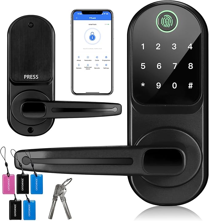 CATCHFACE Fingerprint Door Lock TTLock Smart Lock Biometric Door Lock by CATCHFACELOCK
