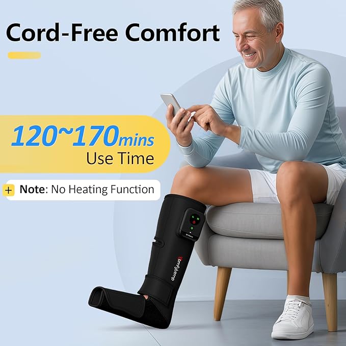 Comfytemp Air Compression Therapy Device K1011, Cordless Leg Massager - Image 6