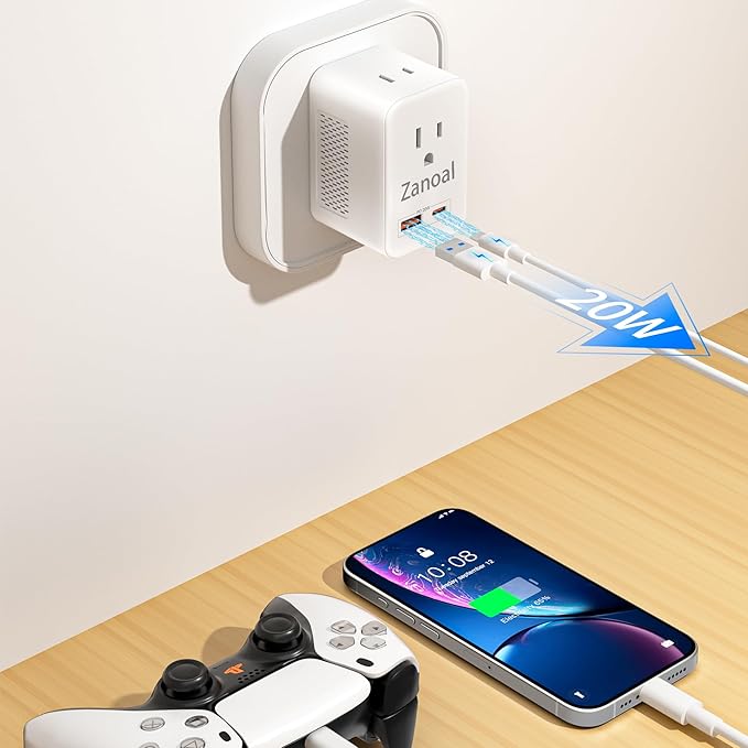 6 in 1 European Travel Plug Adapter, 220v to 110v Voltage Converter, US to - Image 6