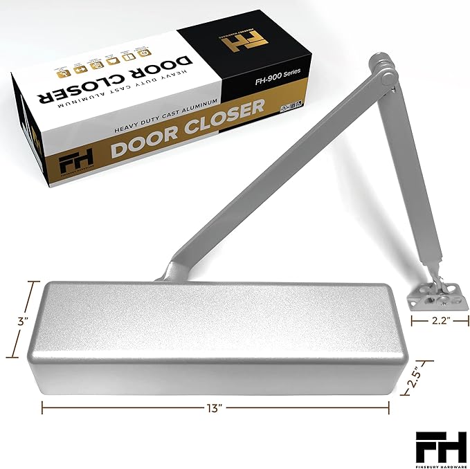 Finsbury Commercial Door Closer Automatic Heavy Duty High Traffic Adjustable - Image 2