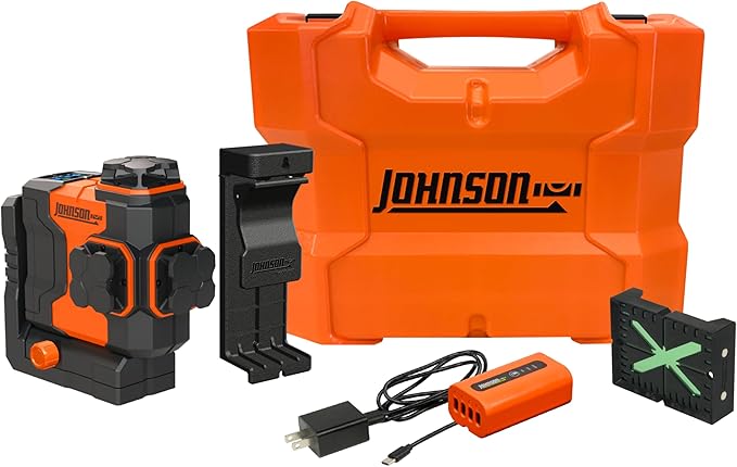 Johnson Level & Tool JLN300-GN3360 Laser Level, Self Leveling, 3x360° Plane by Johnson