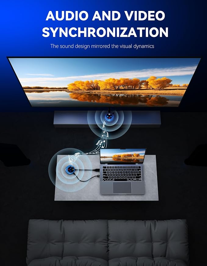 TPUFO Wireless HDMI Transmitter and Receiver, 4K Decoding 1080P Output - Image 4
