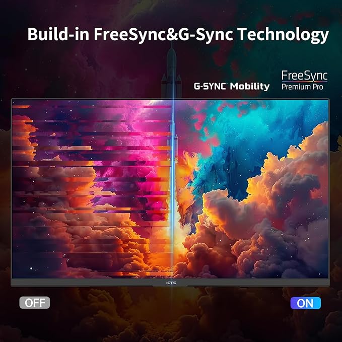 KTC 24 Inch QHD 100Hz Computer Monitor IPS 2K, 1300:1 Contrast, Anti-Blue Light - Image 5