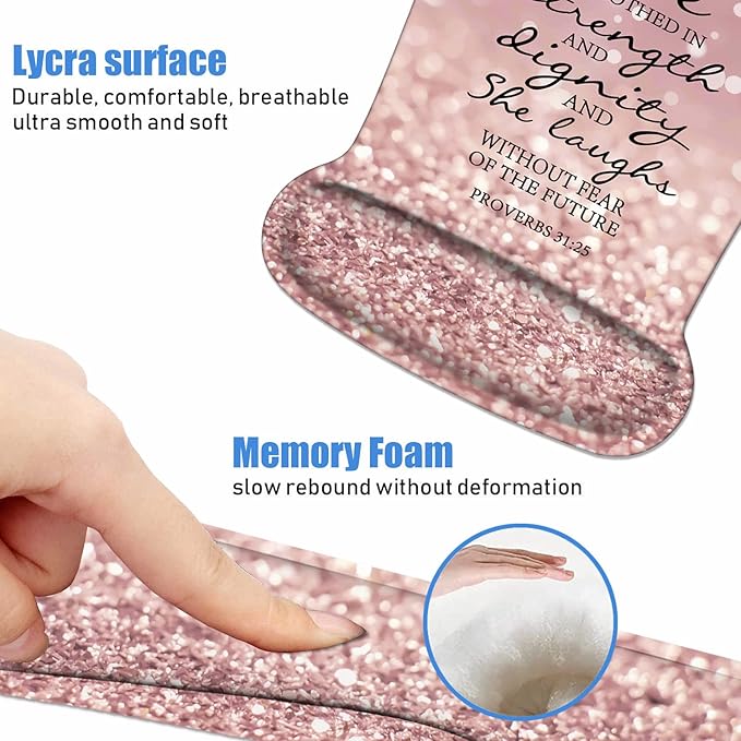 Ergonomic Mouse Pad Wrist Support and Keyboard Wrist Rest Set - Image 5