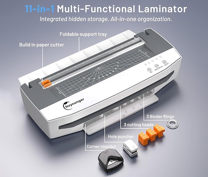 Buyounger 3-10 Mil Laminator Machine, 4-Roller Commercial Laminator Machine - Image 7