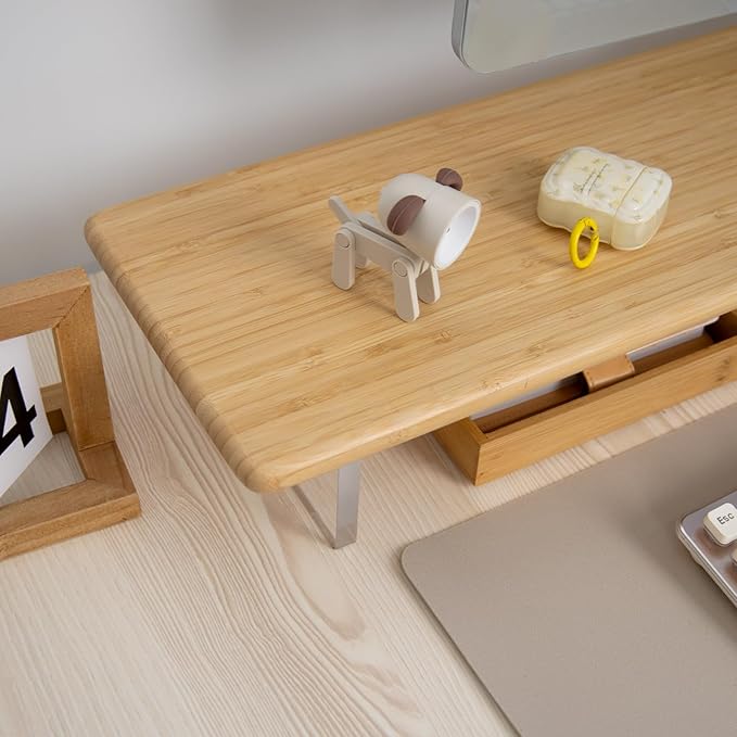 ROCDEER Bamboo Monitor Stand Riser - Image 7