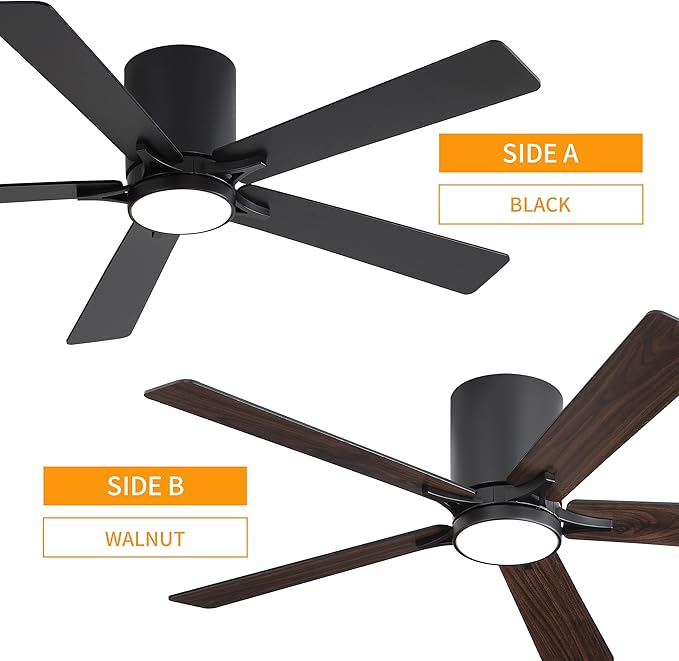 WINGBO 52" DC Flush Mount Ceiling Fan - Image 5