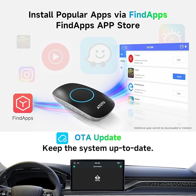 ATOTOMOVE Wireless CarPlay AI Box - Image 4