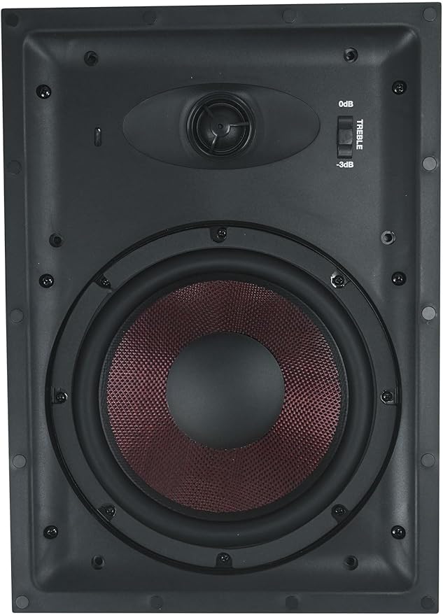 Rockville Pair WA858 320W in-Wall Speakers, Silk Dome Tweeter, Magnetic Grilles - Image 2
