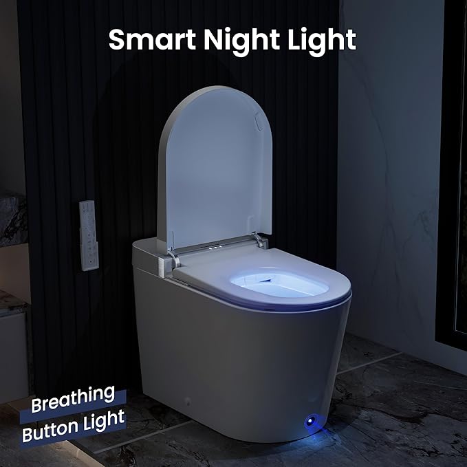 Casta Diva Smart Toilet with Bidet Built in, Bidet Toilet with Wider Heated Seat - Image 7