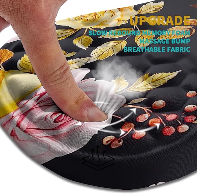 Hokafenle Ergonomic Mouse Pad Wrist Support, Wrist Rest Mousepad - Image 2