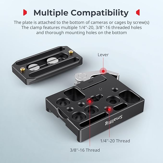 SMALLRIG Universal Quick Release Mount Plate Kit - Image 3