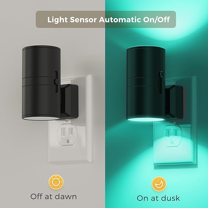 L LOHAS LED Night Light with Remote, Night Lights Plug into Wall, RGB Color - Image 4