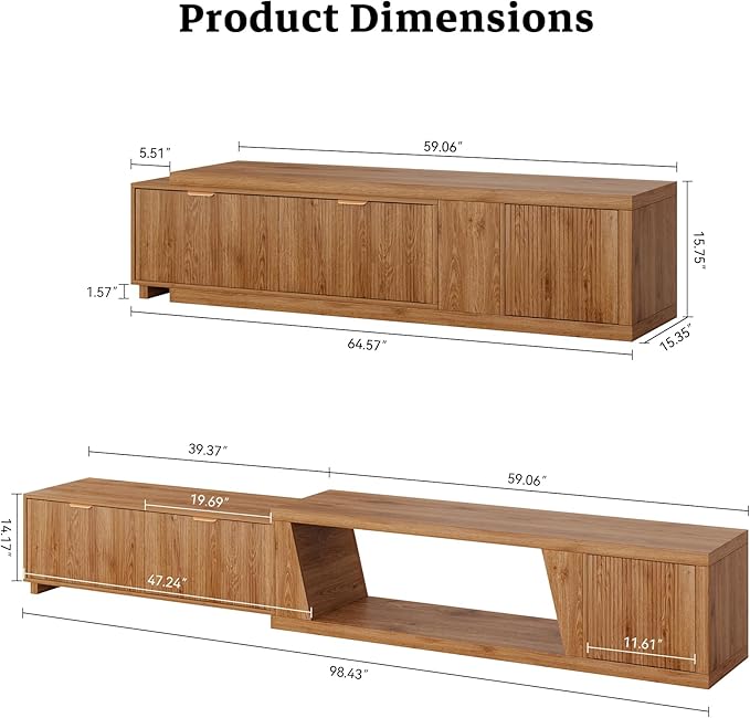 Epecoya Extendable TV Stand - Image 2