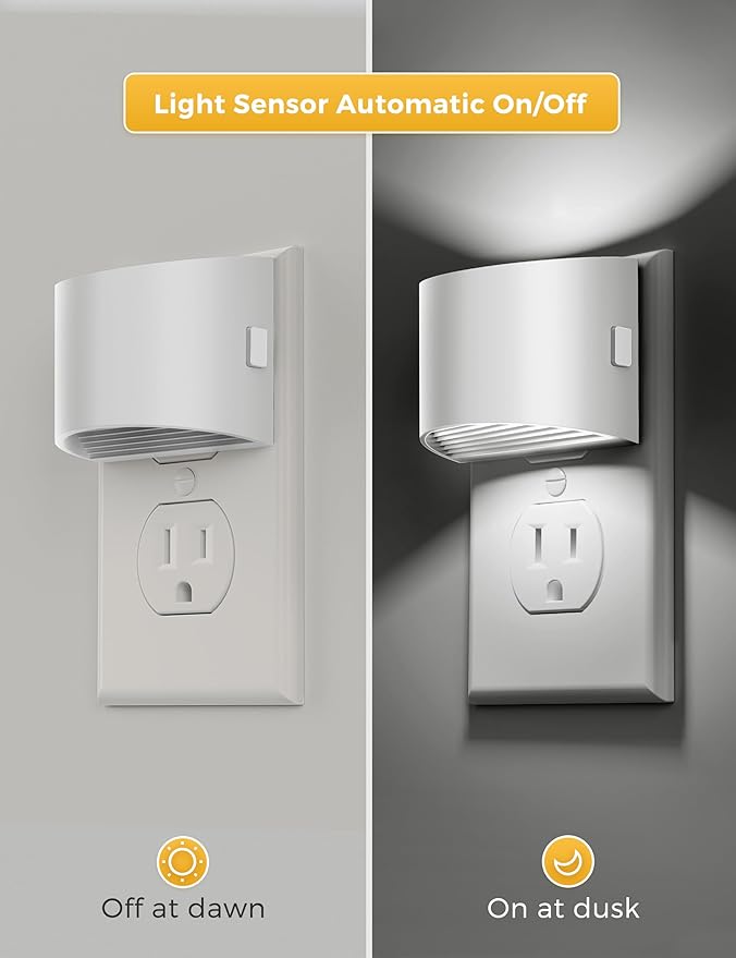 L LOHAS LED Night Lights Plug into Wall, Dimmable Night Light - Image 3