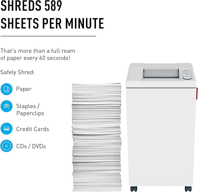 Ideal. 2604 Strip-Cut Centralized Office Paper Shredder, Continuous Operation - Image 3